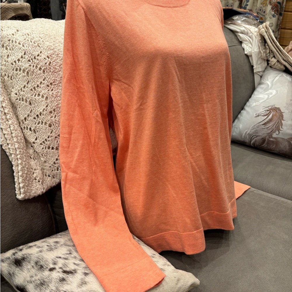 Lightweight Coral j.Crew Crewneck Sweater - Picture 2 of 6